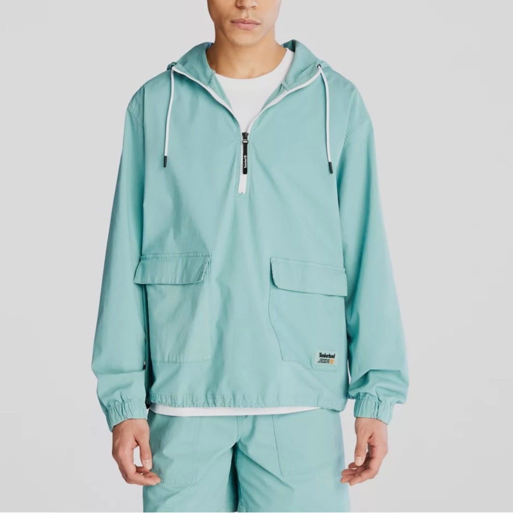 Timberland Men’s Utility Anorak Hooded Windbreaker Jacket Size Large NWT
